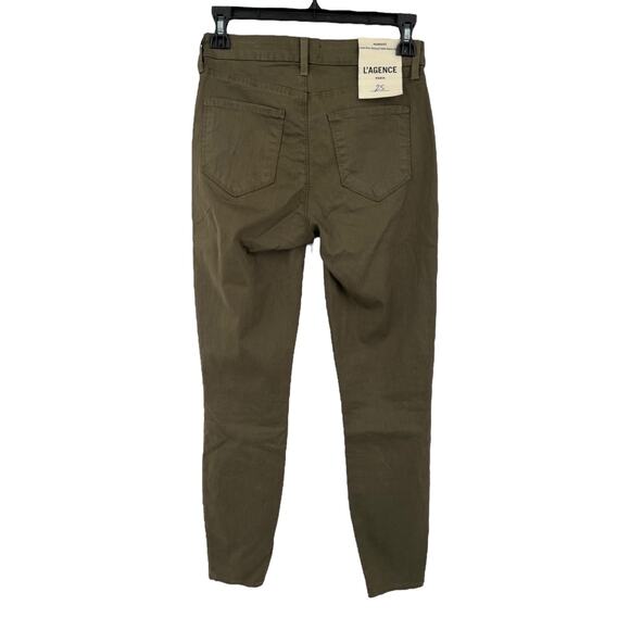 L'Agence Pants Margot high rise skinny olive size 25 - Picture 4 of 7